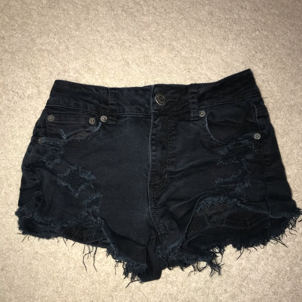 Black high rise festival shorts